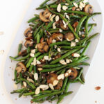 Sautéed Green Beans with Mushrooms & Almonds