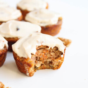 Grain-Free Carrot Cake Cupcakes