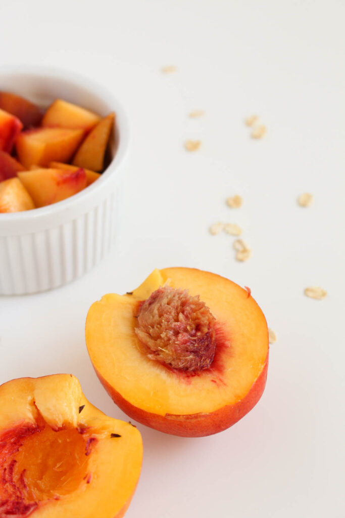 5-Minute Single Serving Peach Crisp