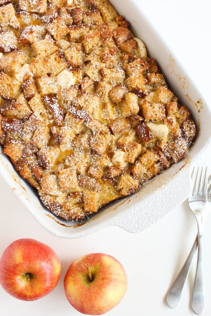 Apple Chai Spiced Baked French Toast