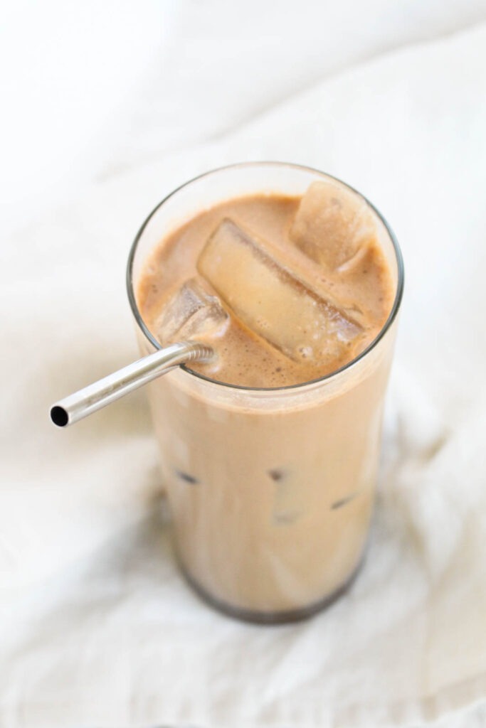 iced chocolate protein coffee.